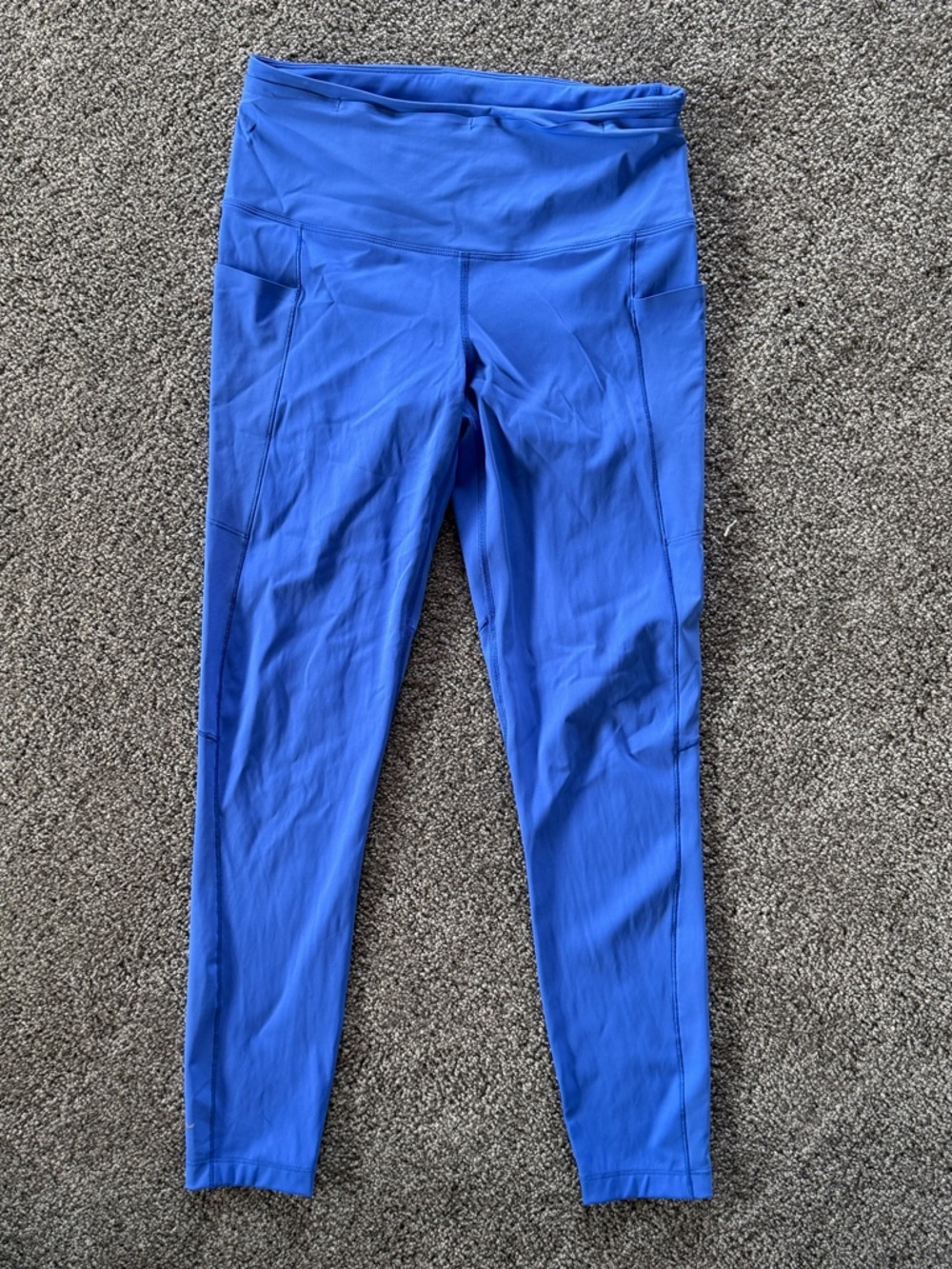 Arc’teryx Bright Blue High-Waist Athletic Leggings with pockets